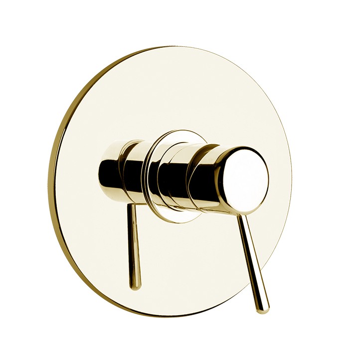 Gessi Cмеситель для душа, встраиваемый, (внешние части), Goccia, 44676#080 цвет: gold ccp