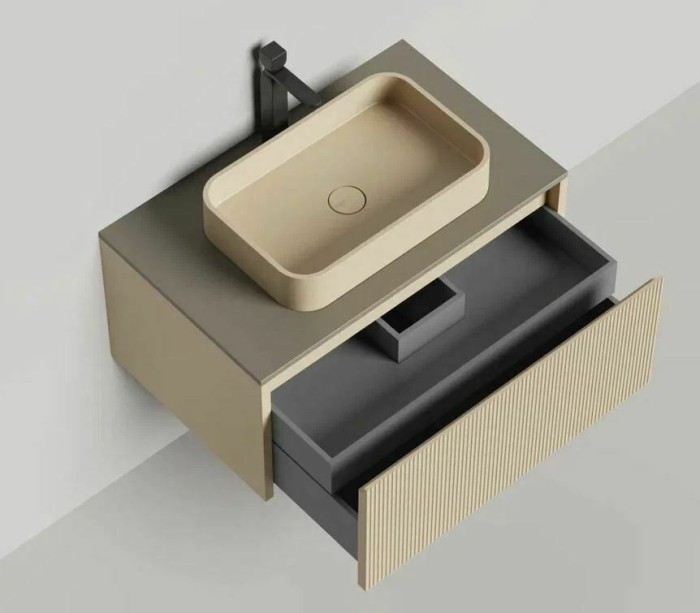 Salini подвесная тумба 800, domino, 27d108 цвет: бежевый