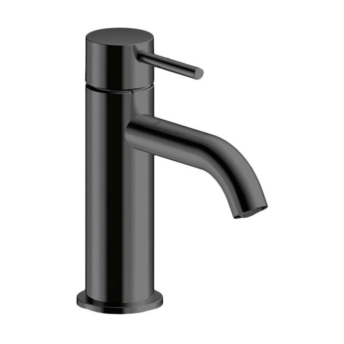 Смеситель однорычажный для раковины на 1 отверстие, без донного клапана, Almar Mixers, E214000.AB цвет: черный металл брашированный PVD