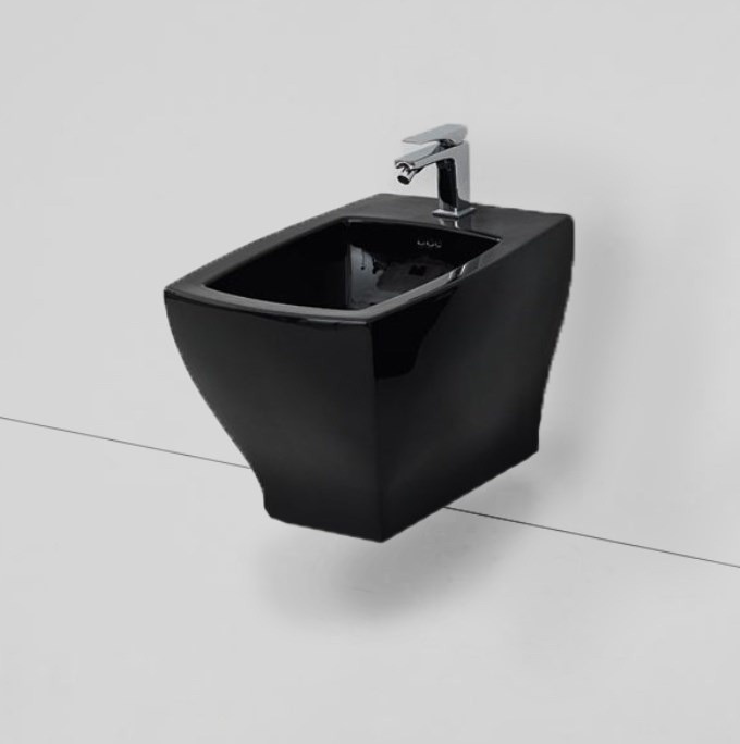 ArtCeram биде (подвесное), jzb001 03 00 jazz цвет: черный глянцевый