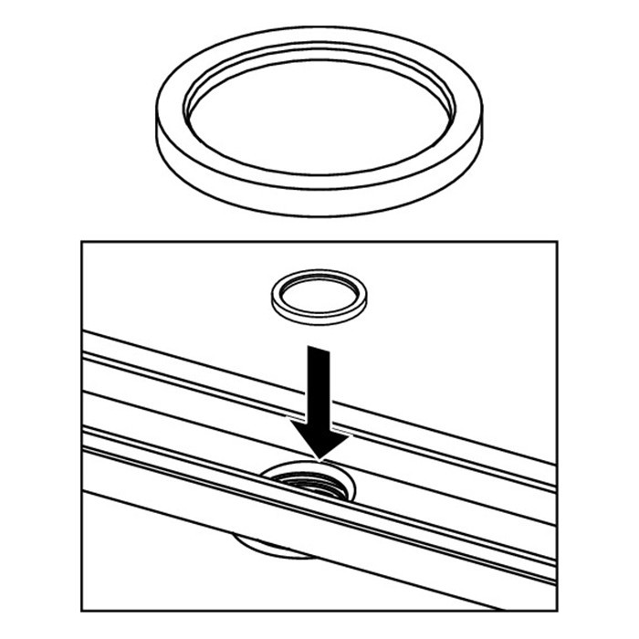 TECE уплотняющее кольцо для стакана, profil - 668012