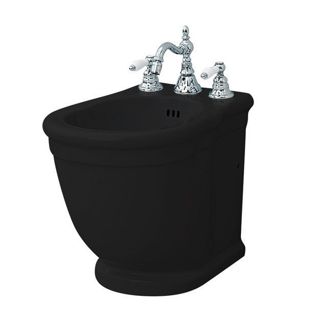 ArtCeram биде (напольное), heb001 03 00 hermitage цвет: черный глянцевый