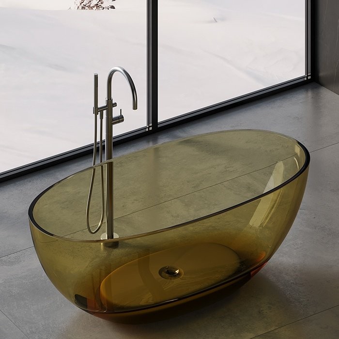 Ванна отдельностоящая 165x80xh58 см, DEA DESIGN Nature, classic green арт. DD8628 1650 R6