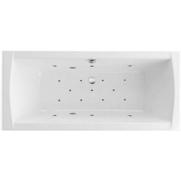 Ванна lux slim 180x80 relax, Excellent Aquaria, хром арт. WAEX.AQU18S.RELAX.CR