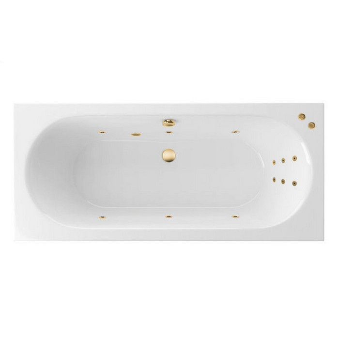 Встраиваемая ванна 180x80 line, Excellent Oceana, золото арт. WAEX.OCE18.LINE.GL