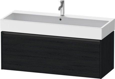Duravit тумба подвесная под раковину 460 мм х 1184 мм х 440 мм, ketho.2, k25079016160000 цвет: чёрный дуб