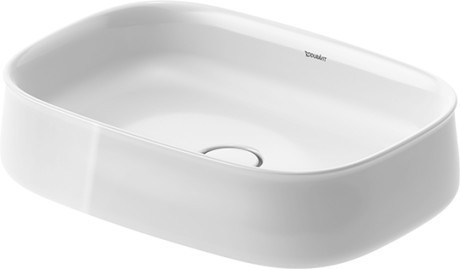 Duravit раковина накладная 390 мм 550 мм, без перелива, zencha, 2373550079 цвет: белый