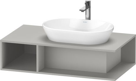 Duravit тумба подвесная под раковину справа 1000 мм х 550 мм, d-neo, de495900707 цвет: бетонно-серый матовый