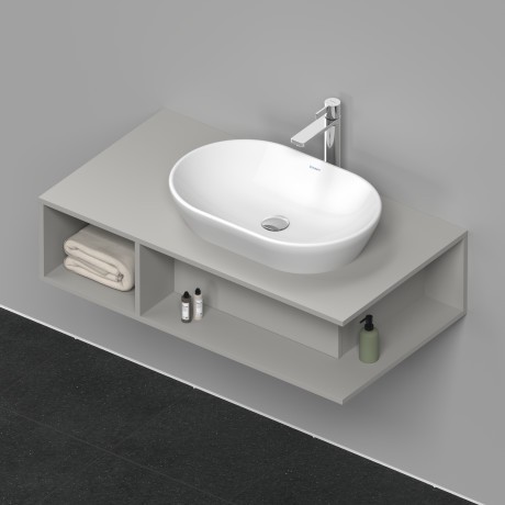Duravit тумба подвесная под раковину справа 1000 мм х 550 мм, d-neo, de495900707 цвет: бетонно-серый матовый
