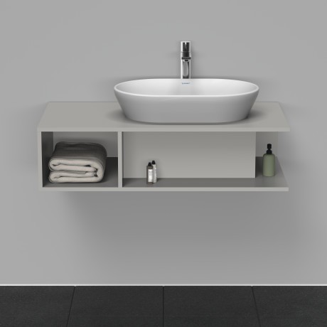 Duravit тумба подвесная под раковину справа 1000 мм х 550 мм, d-neo, de495900707 цвет: бетонно-серый матовый