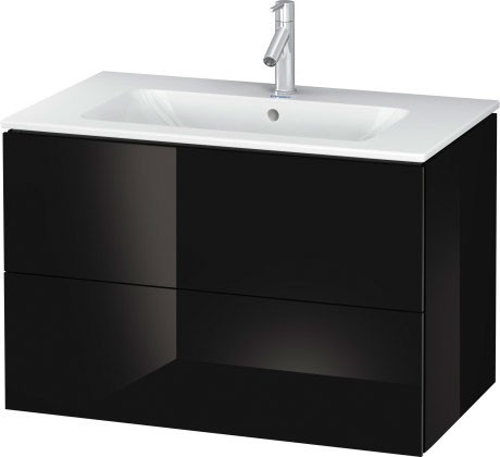 Duravit тумба подвесная под раковину, l-cube, lc624104040 цвет: черный