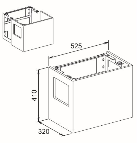 Keuco тумба под раковину, edition 300, белый арт. 30562 003800