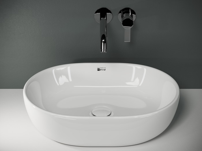 Ceramicanova раковина накладная element2, cn1611 цвет: белый