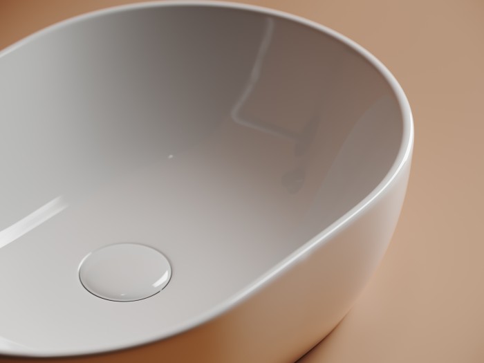 Ceramicanova раковина накладная element, cn6019 цвет: белый