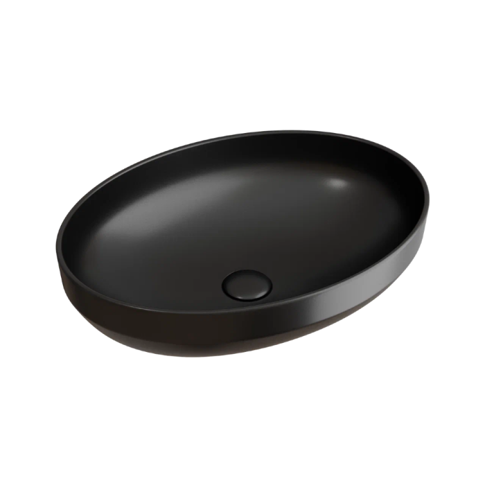 Ceramicanova раковина накладная element, cn6056mb цвет: чёрный