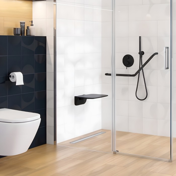 Душевой трап 70 см. Решетка декоративная, Excellent Stilio, хром арт. INEX.1515.700.R.SNP