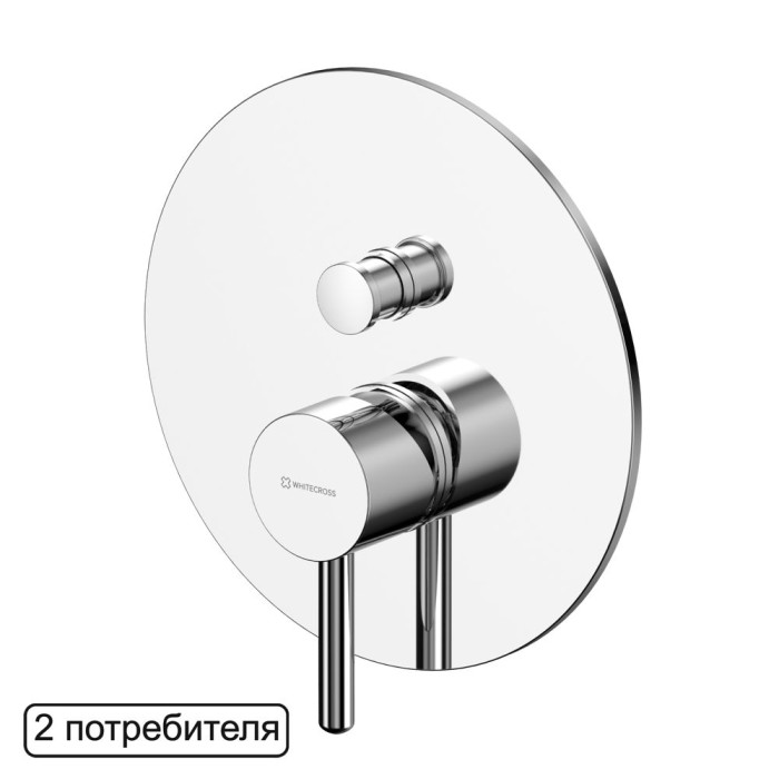 Смеситель для душа скрытого монтажа, Whitecross Y chrome, хром арт. Y1235CR
