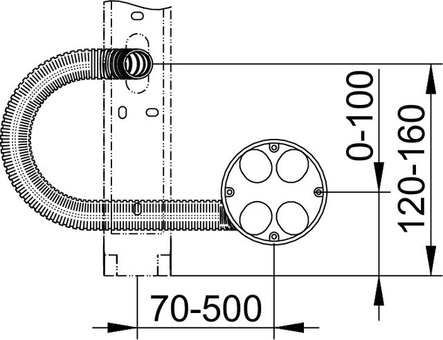 Keuco комплект для встройки косметического зеркала для некапитальных стен, ilook move, арт. 17699 000001