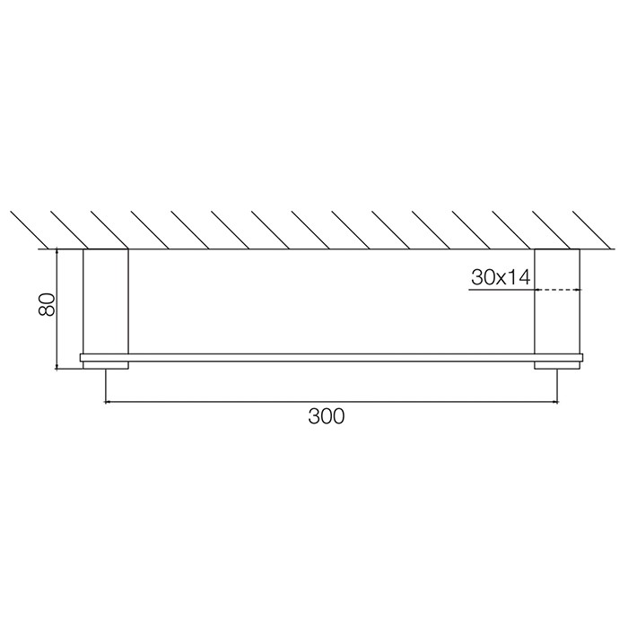 Fima Carlo Frattini полотенцедержатель 30см., подвесной, accessori, золото арт. f6020/30or