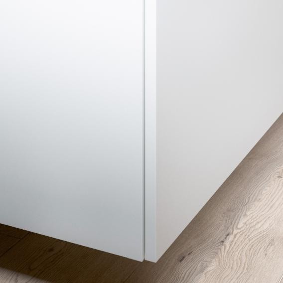 Keuco шкаф - пенал высокий подвесной петли справа, 4 стеклянные полки, edition 90, тёмно-серый дуб арт. 39030 600002