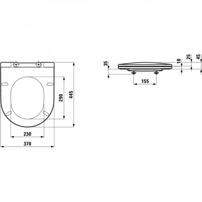 LAUFEN сиденье с крышкой softclose, PRO SOFTCLOSE - 8.9896.6.000.000.1