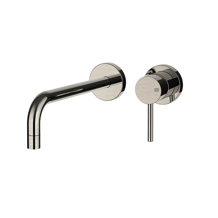 Gessi Смеситель для раковины, встраиваемый, излив: 22.5см., Emporio Via tortona, 44825#149 цвет: finox brushed nickel