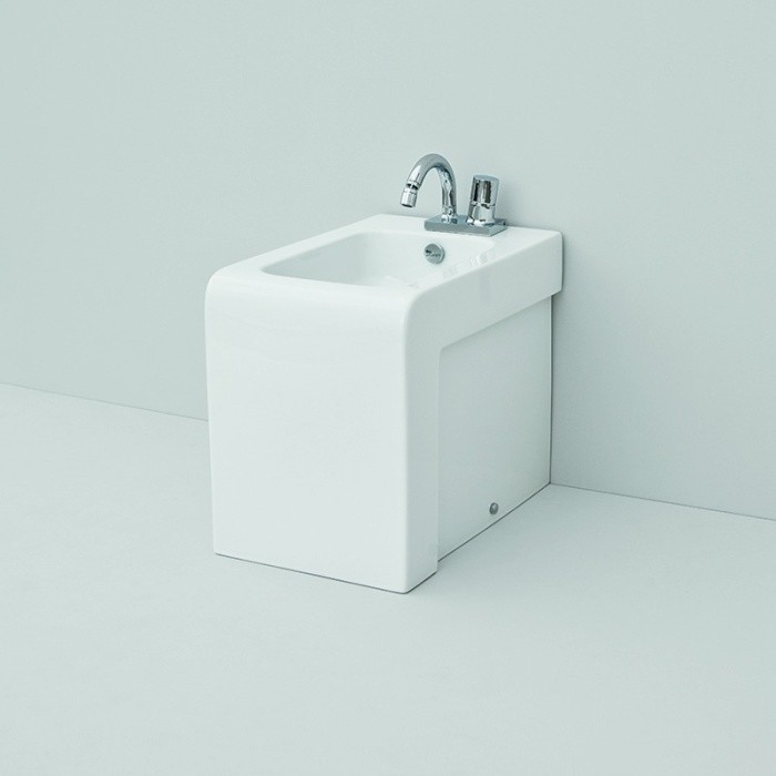 ArtCeram биде (напольное), lfb004 01 00 la fontana цвет: белый глянцевый