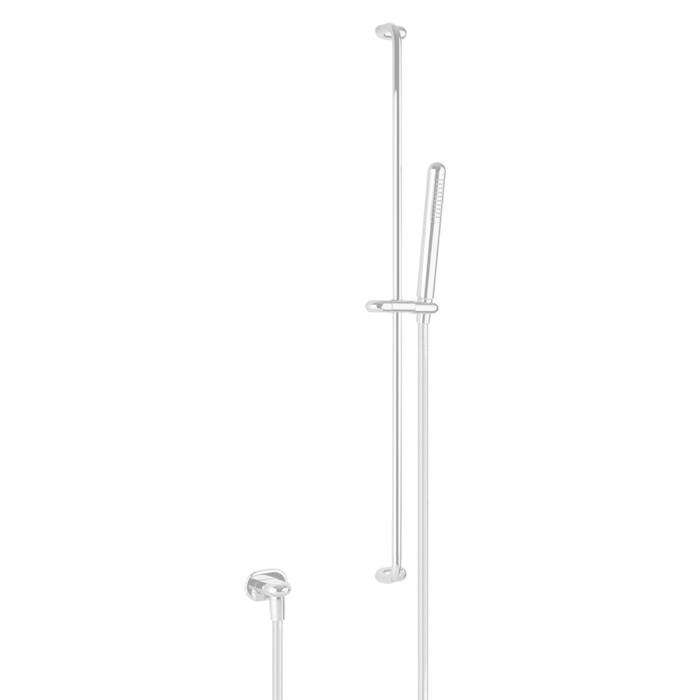 Gessi Душевая штанга с ручным душем и выводом воды из стены, Goccia, 33642#279 цвет: белый