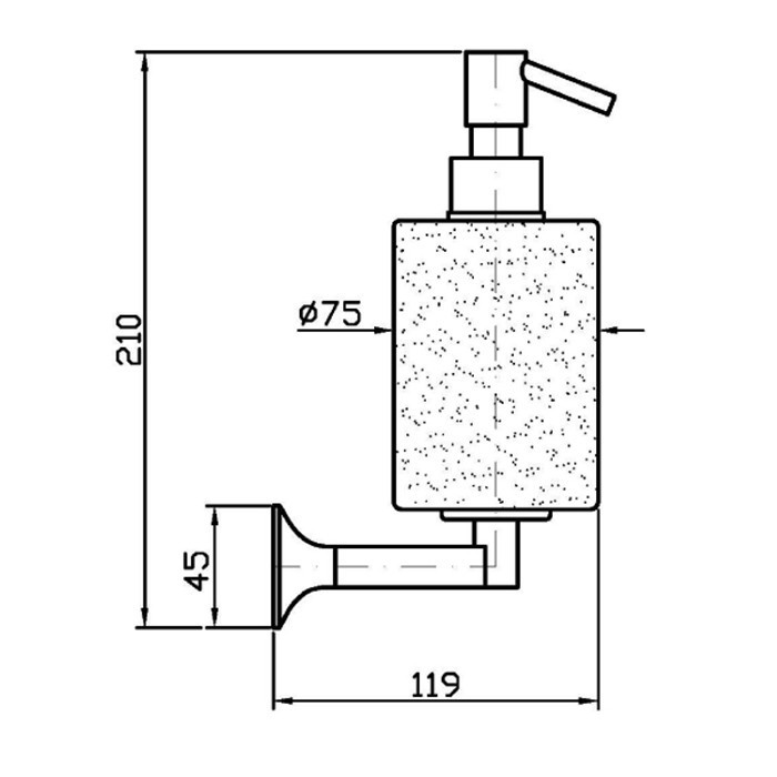 Zucchetti дозатор для мыла, подвесной, bellagio, золото/белый арт. zac515.c40