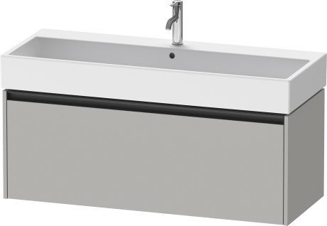 Duravit тумба подвесная под раковину 460 мм х 1184 мм х 440 мм, ketho.2, k25079007070000 цвет: бетонно-серый матовый