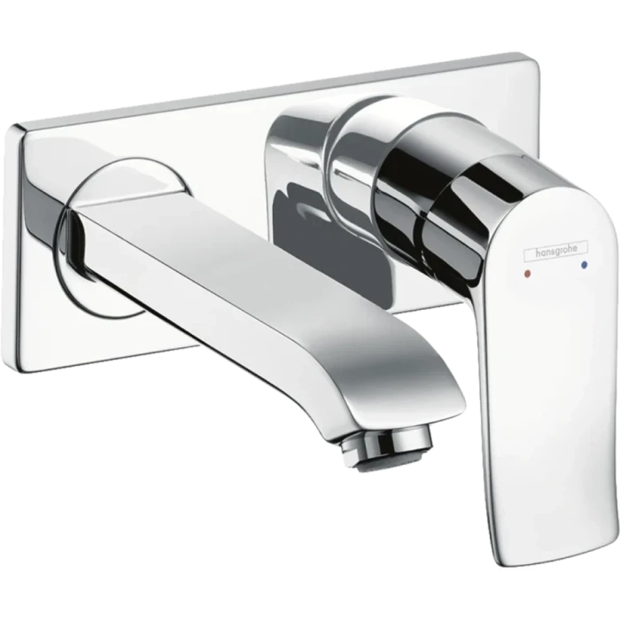 Hansgrohe смеситель для раковины с выпуском, Metris, хром арт. 31251000