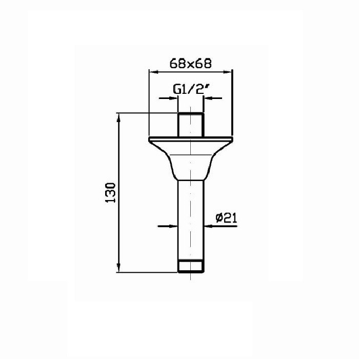 Zucchetti верхний душ, на потолок, 13см, bellagio, хром арт. z93028