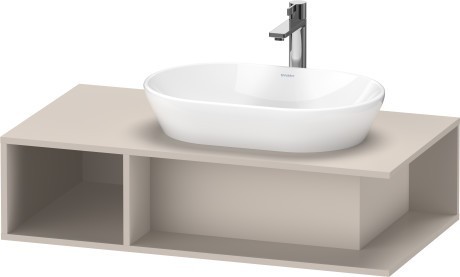 Duravit тумба подвесная под раковину справа 1000 мм х 550 мм, d-neo, de495909191 цвет: серо-коричневый матовый