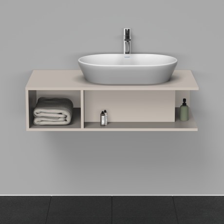 Duravit тумба подвесная под раковину справа 1000 мм х 550 мм, d-neo, de495909191 цвет: серо-коричневый матовый