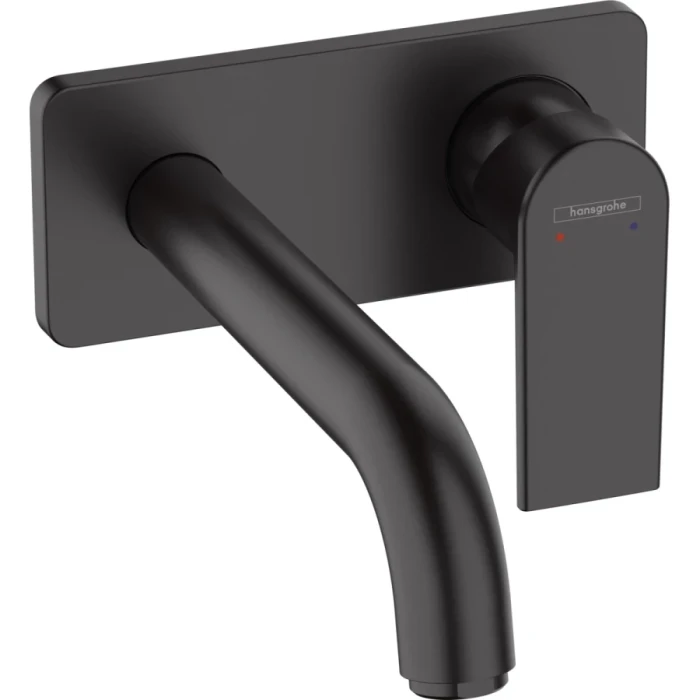 Hansgrohe смеситель для раковины без донного клапана, Vernis Shape, черный арт. 71578670