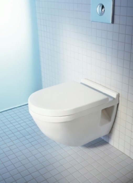 Duravit подвесной унитаз 54 см с сиденьем (комплект), starck 3, 42000900a1 цвет: белый
