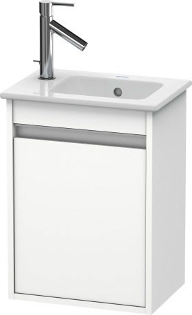 Duravit тумба подвесная под раковину левая, ketho, kt6417l1818 цвет: gres pietra grey opaco