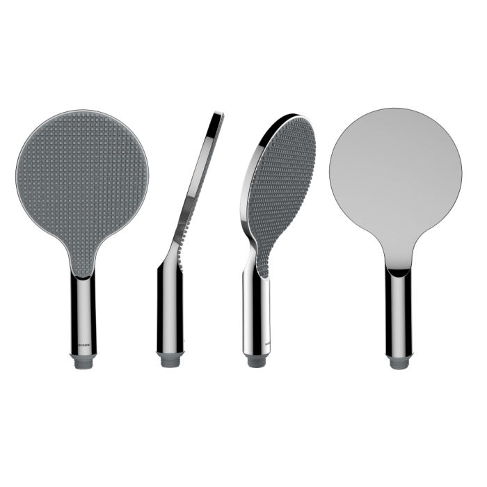 Bossini наружная часть смесителя для ванны c изливом, верхним душем и шлангом, apice, хром арт. z00557.030