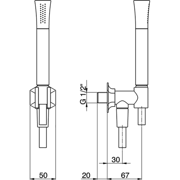 Cisal душевой гарнитур : ручная лейка, шланг 150 см, вывод с держателем ce0030307e cherie, цвет: розовое золото