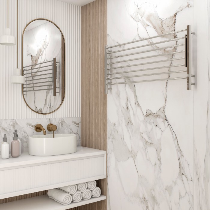 Terminus электрический полотенцесушитель горизонт п8 1200х600 электро (sensor quick touch), электрика стандарт арт. 4670078543332