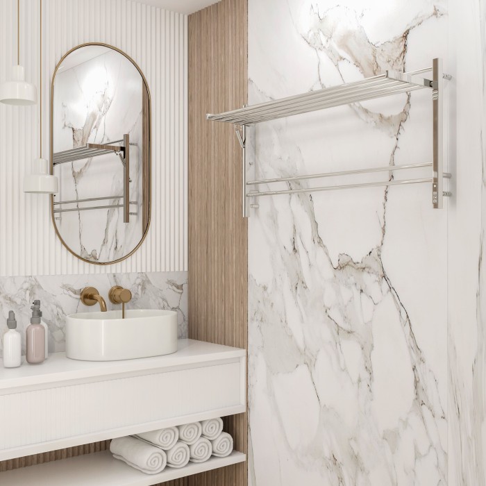 Terminus электрический полотенцесушитель горизонт п8 1200х600 электро (sensor quick touch), электрика стандарт арт. 4670078543332