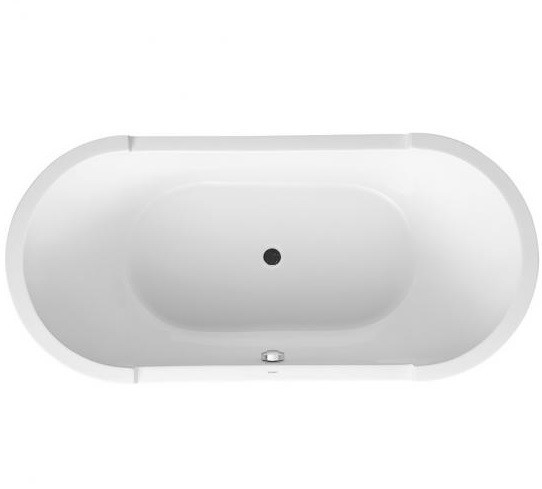 Duravit акриловая ванна 1900 х 900 c двумя наклонами для спины, встраиваемая, starck, 700011000000000 цвет: белый