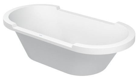 Duravit акриловая ванна 1900 х 900 c двумя наклонами для спины, встраиваемая, starck, 700011000000000 цвет: белый