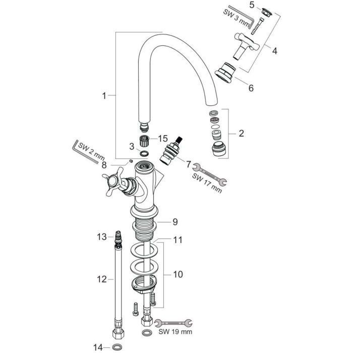 AXOR смеситель для раковины, Montreux, черный арт. 16506340