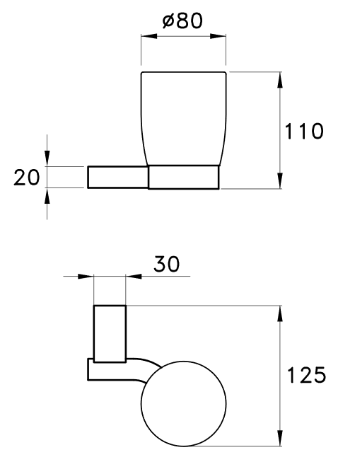Stella стакан для зубных щеток, bamboo tondo, хром арт. bt10026cr00