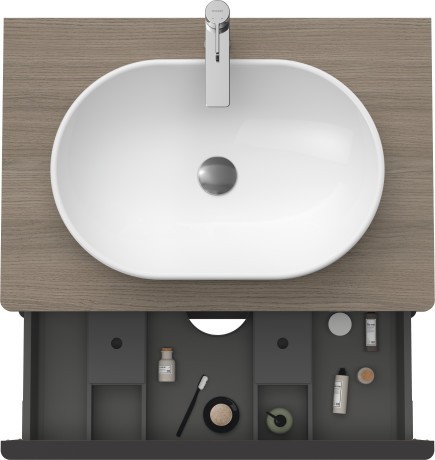 Duravit тумба подвесная под раковину 800 мм х 550 мм, d-neo, de496703535 цвет: дуб терра