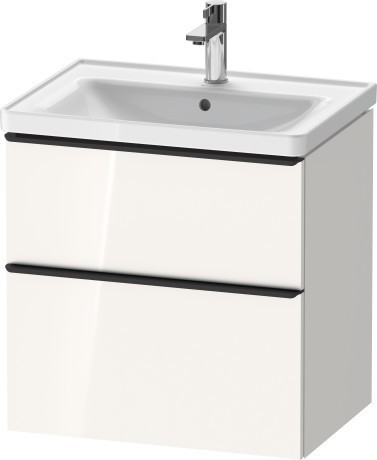 Duravit тумба подвесная под раковину 634 мм х 452 мм, d-neo, de435402222 цвет: белый глянцевый
