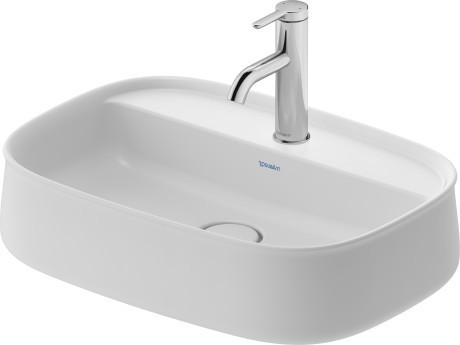 Duravit раковина накладная 390 мм х 550 мм, без перелива, zencha, 2374553271 цвет: белый шелковисто-матовый