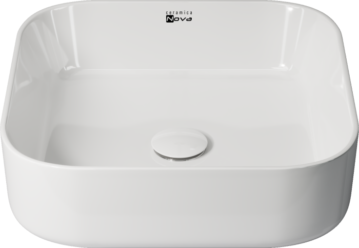 Ceramicanova раковина накладная element2, cn1614 цвет: белый