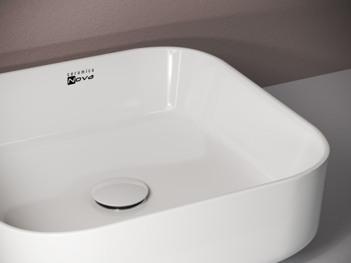 Ceramicanova раковина накладная element2, cn1614 цвет: белый